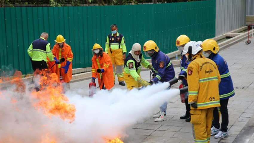 Basic Fire Fighting Training training at iMost Academy, Kochi