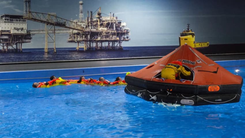 Basic Offshore Safety Induction and Emergency Training with EBS (Digital Delivery) training at iMost Academy, Kochi
